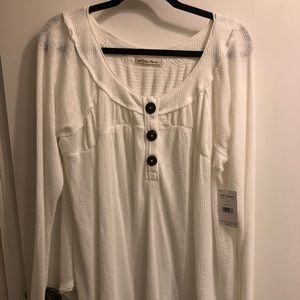 We the Free People white thermal New. XL